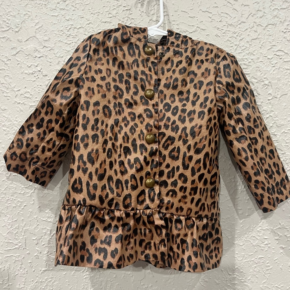 GAP Brown and Black Blazer Peplum Waist